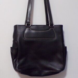 Jaclyn Smith Black Hobo Silver Accents Handbag
